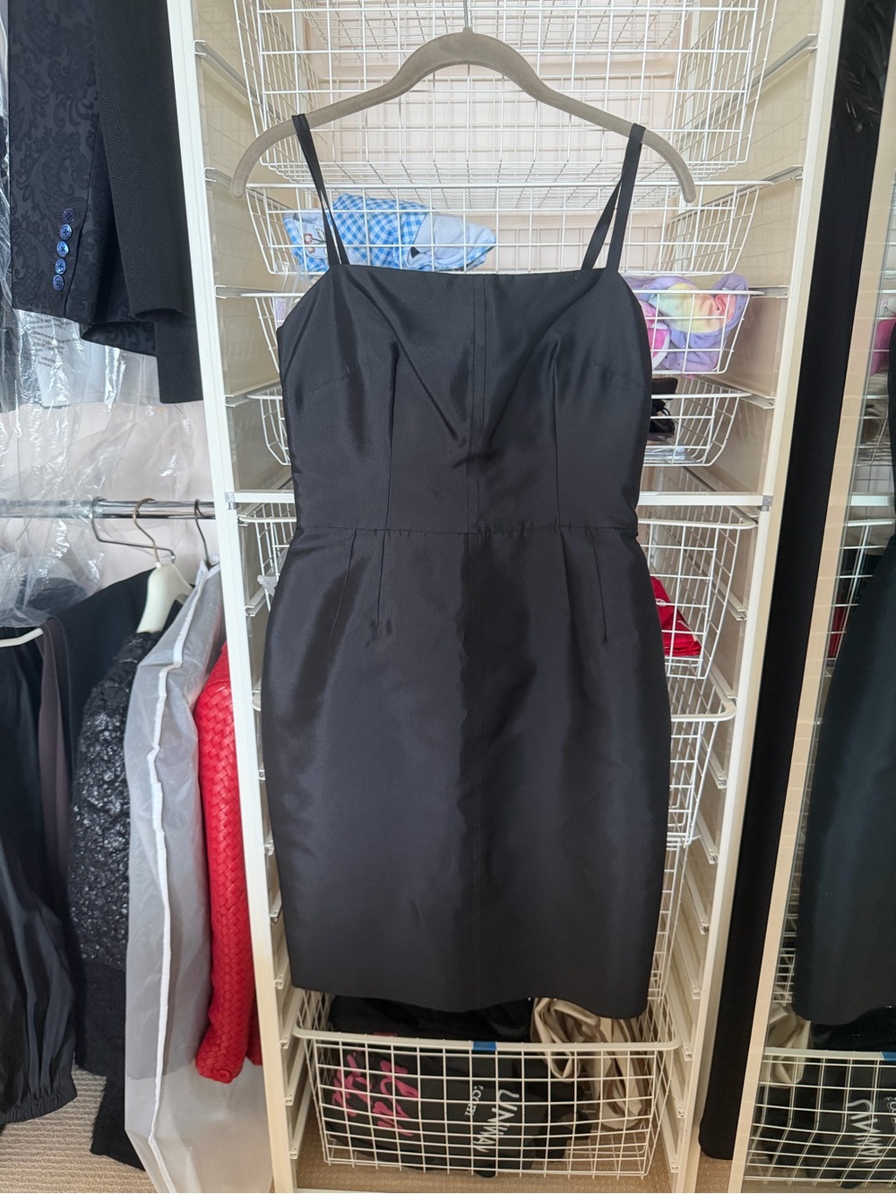Dolce & Gabbana Black Spaghetti-Strap Mini Dress